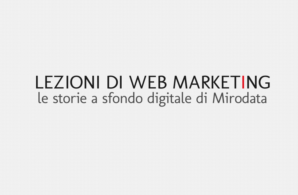 Lezioni di web marketing