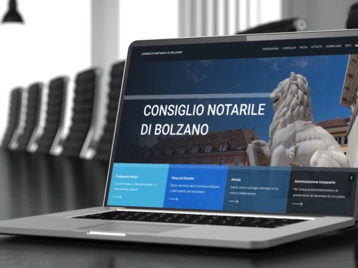 Realizzazione sito Consiglio Notarile di Bolzano