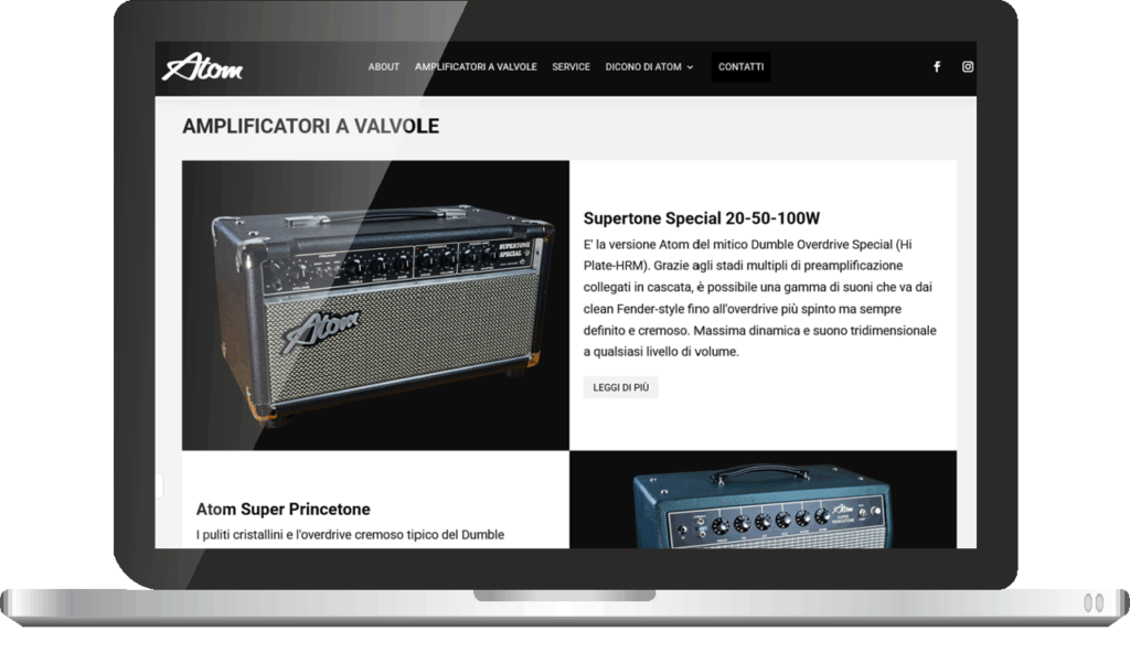 Realizzazione sito web Atom