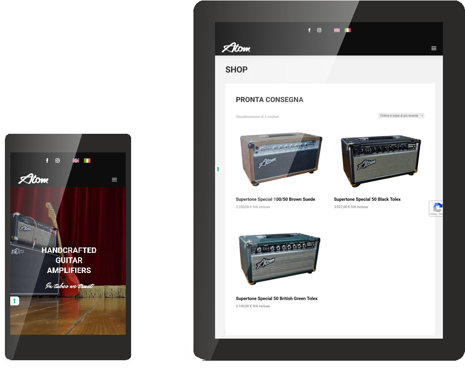 Realizzazione sito web Atom