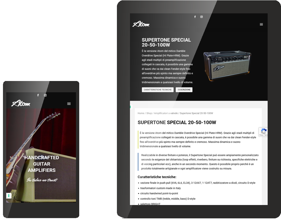 Realizzazione sito web Atom