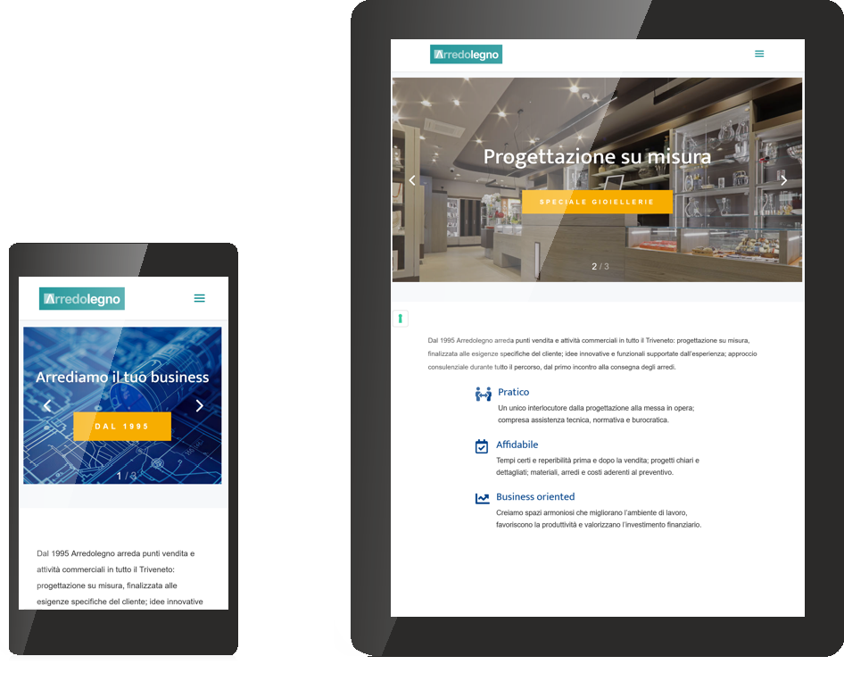 Realizzazione sito web Arredolegno