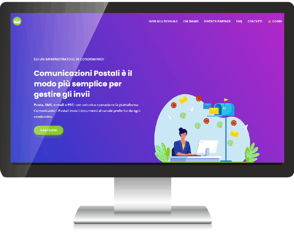 Realizzazione sito web per la promozione del servizio Comunicazioni Postali