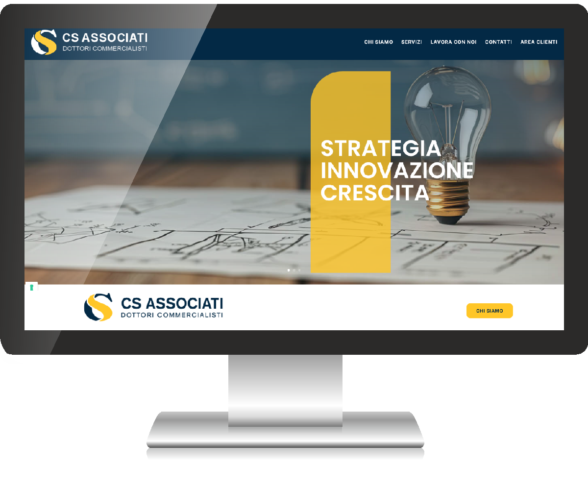 Realizzazione sito web Studio Commercialisti Trieste - versione desktop